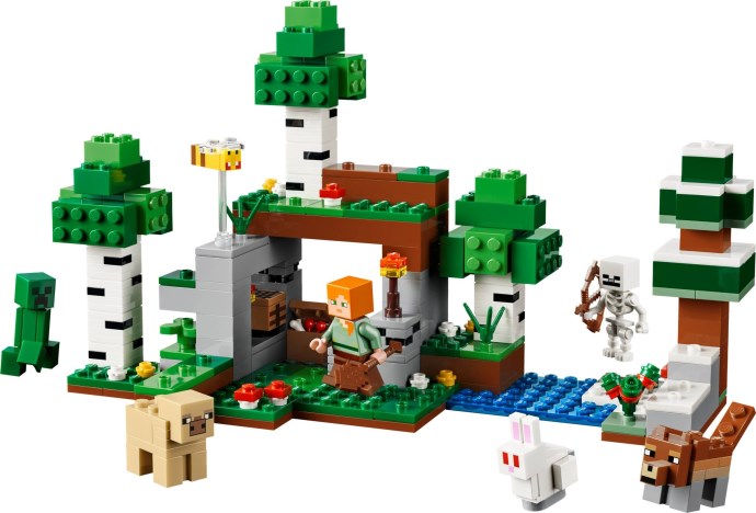 Set LEGO Minecraft 21593 Prima aventură pe timp de noapte