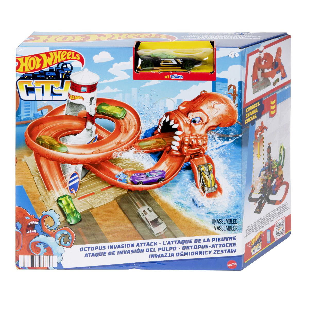 Set de joaca, Hot Wheels, Atacul Caracatitei, HDR31