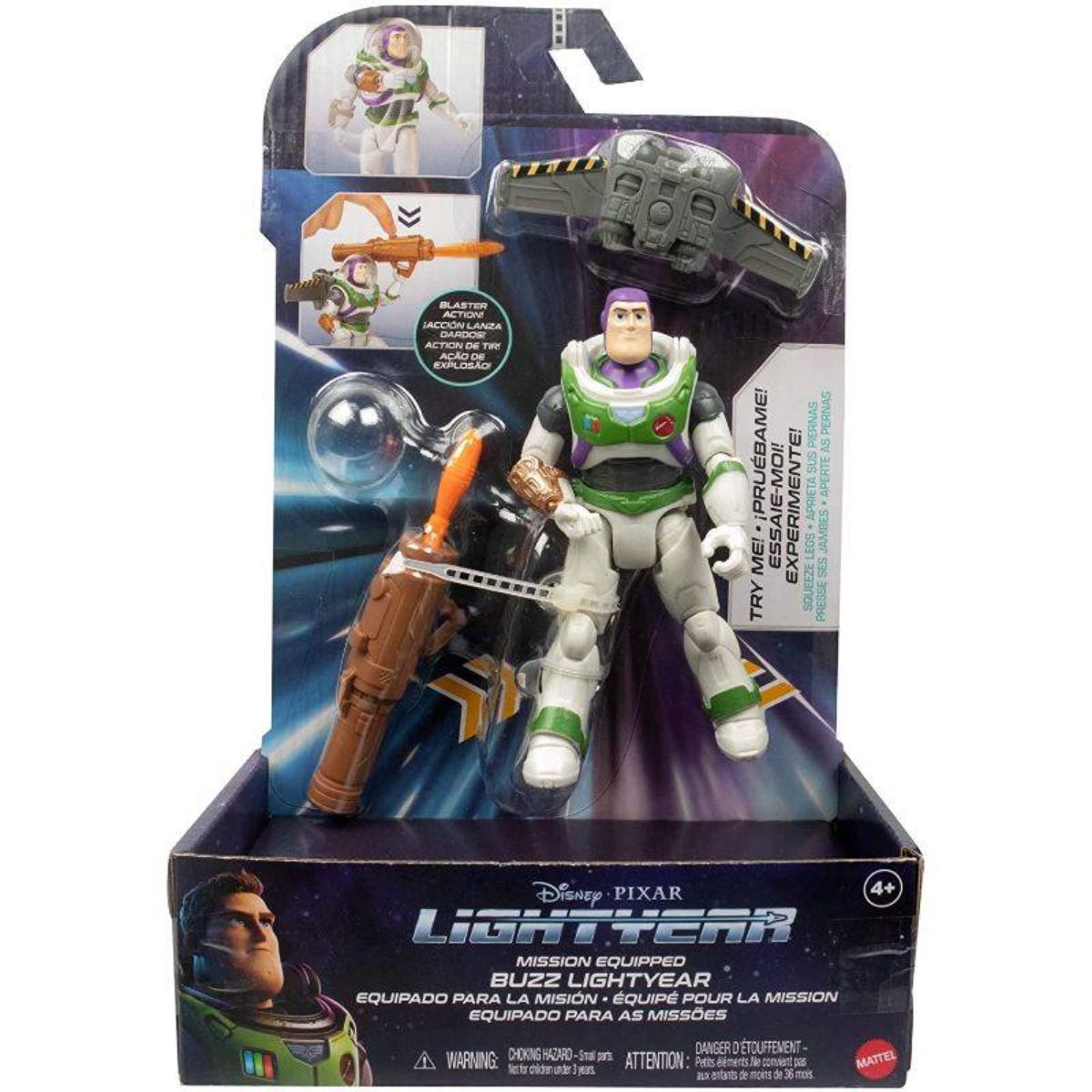 Figurina articulata, Disney Pixar Lightyear, Buzz cu accesorii, HHJ86