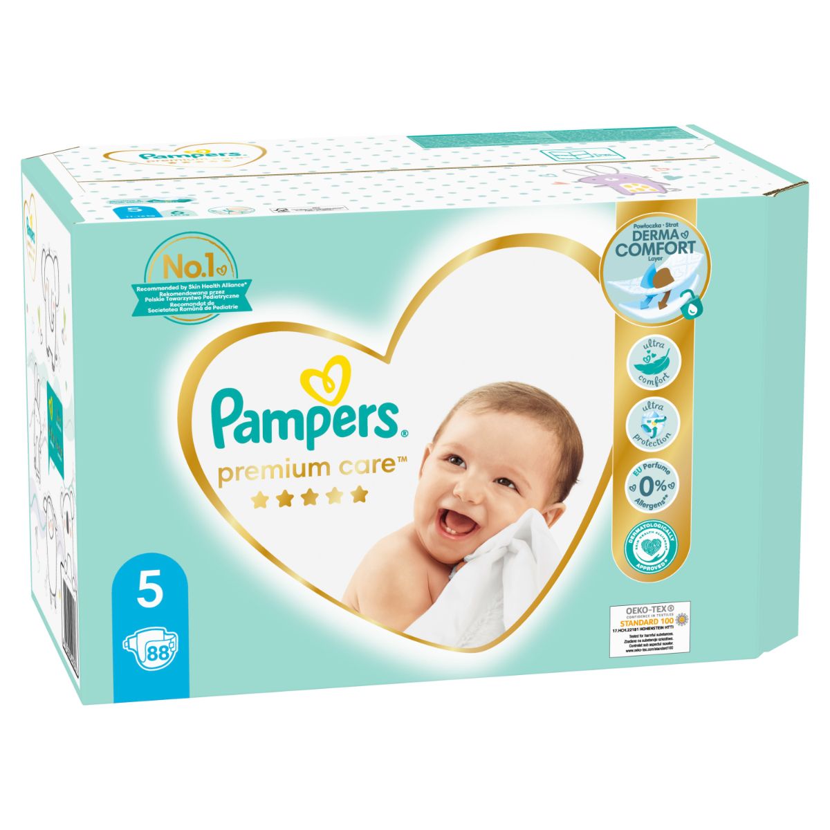 Scutece Premium Care 5, Pampers, 11-16 kg, 88 buc