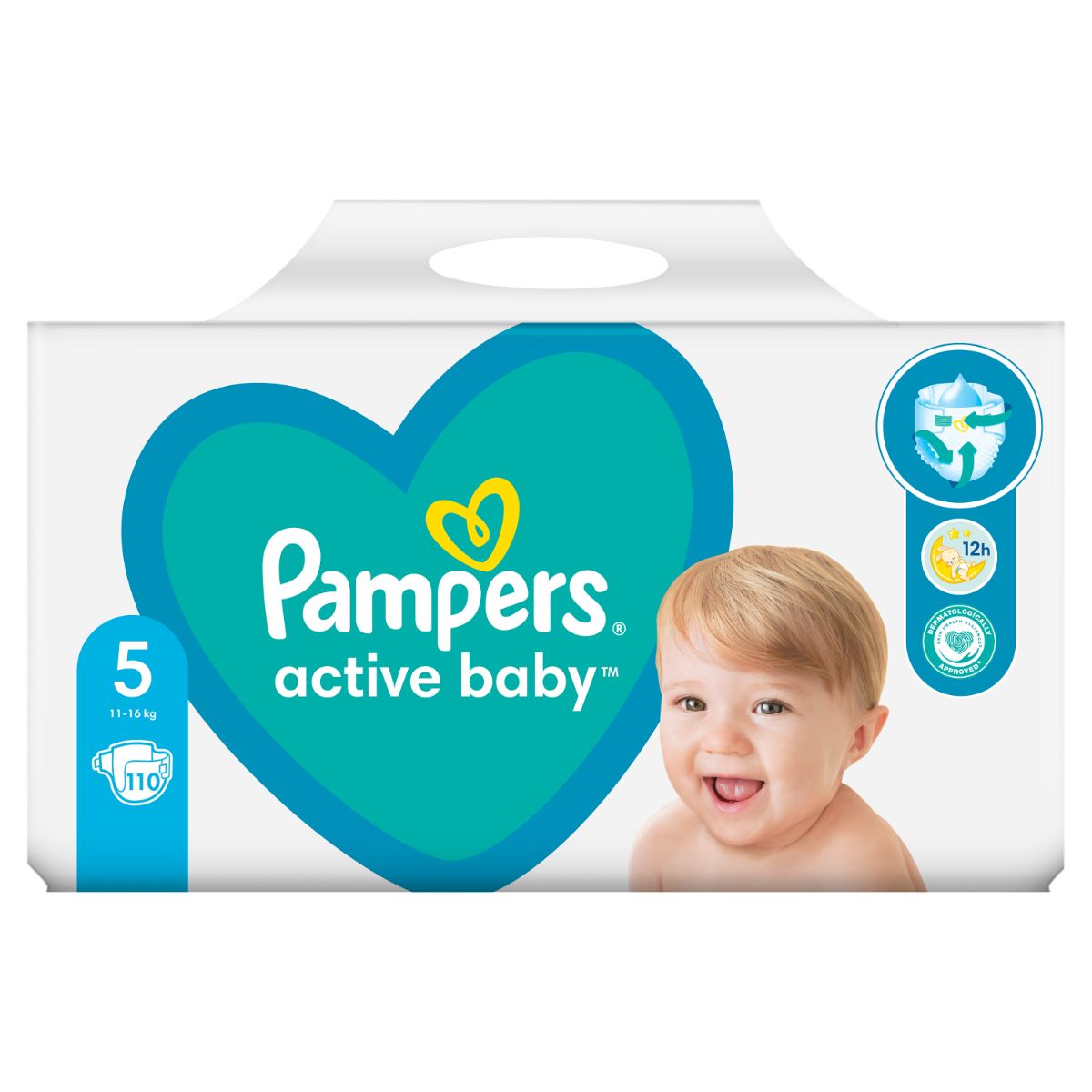 Scutece Pampers, 5 Act Baby 11-16 kg, 110 buc