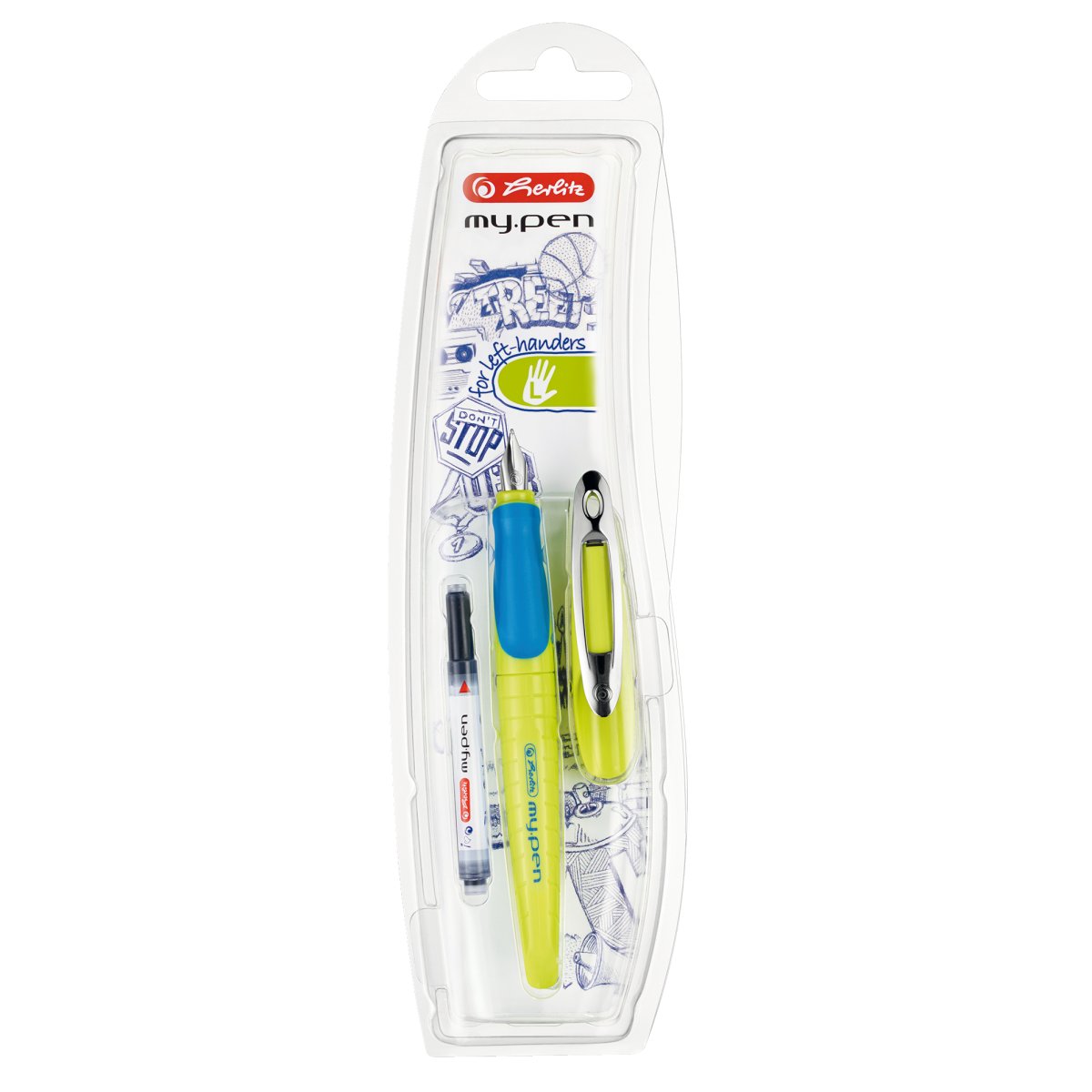 Stilou cu penita L Herlitz My Pen, Verde