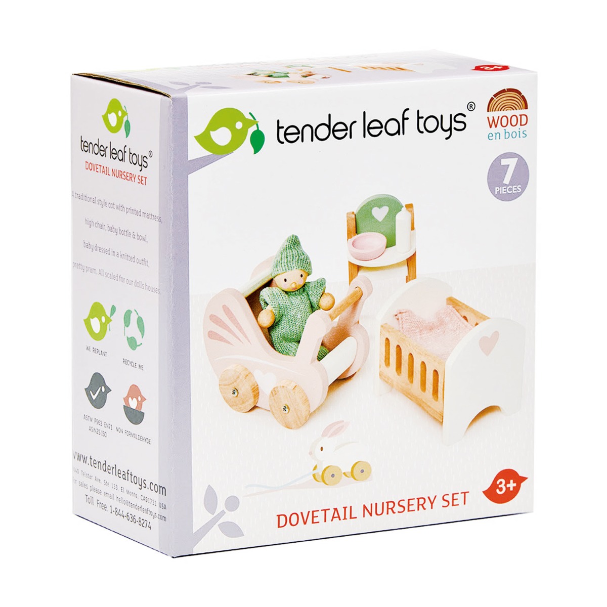 Set figurina si mobilier din lemn, Tender Leaf Toys, Dovetail