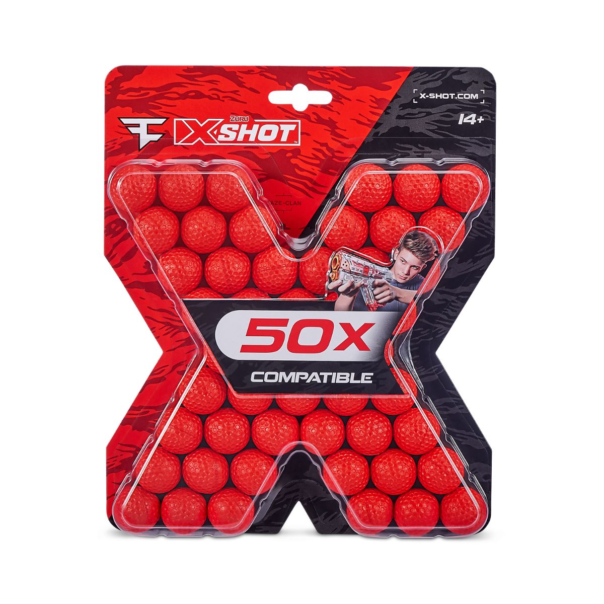 Set 50 proiectile X-Shot, Chaos Faze, Dart Balls