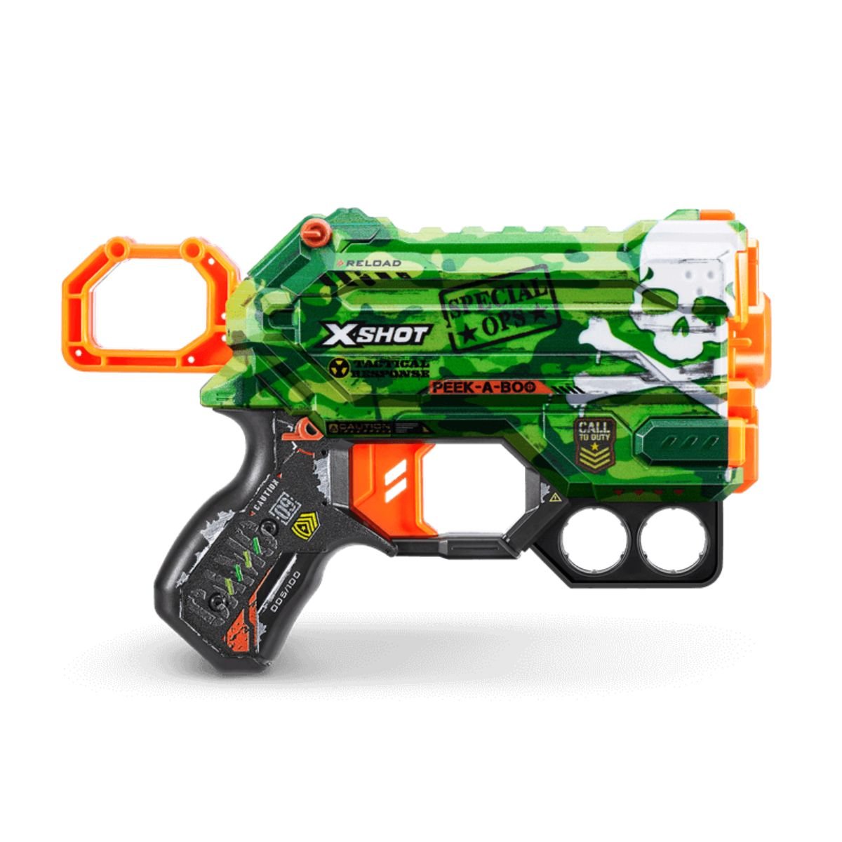 Blaster X-Shot, Excel Skins Menace, Camo, cu 8 sageti, 36515A
