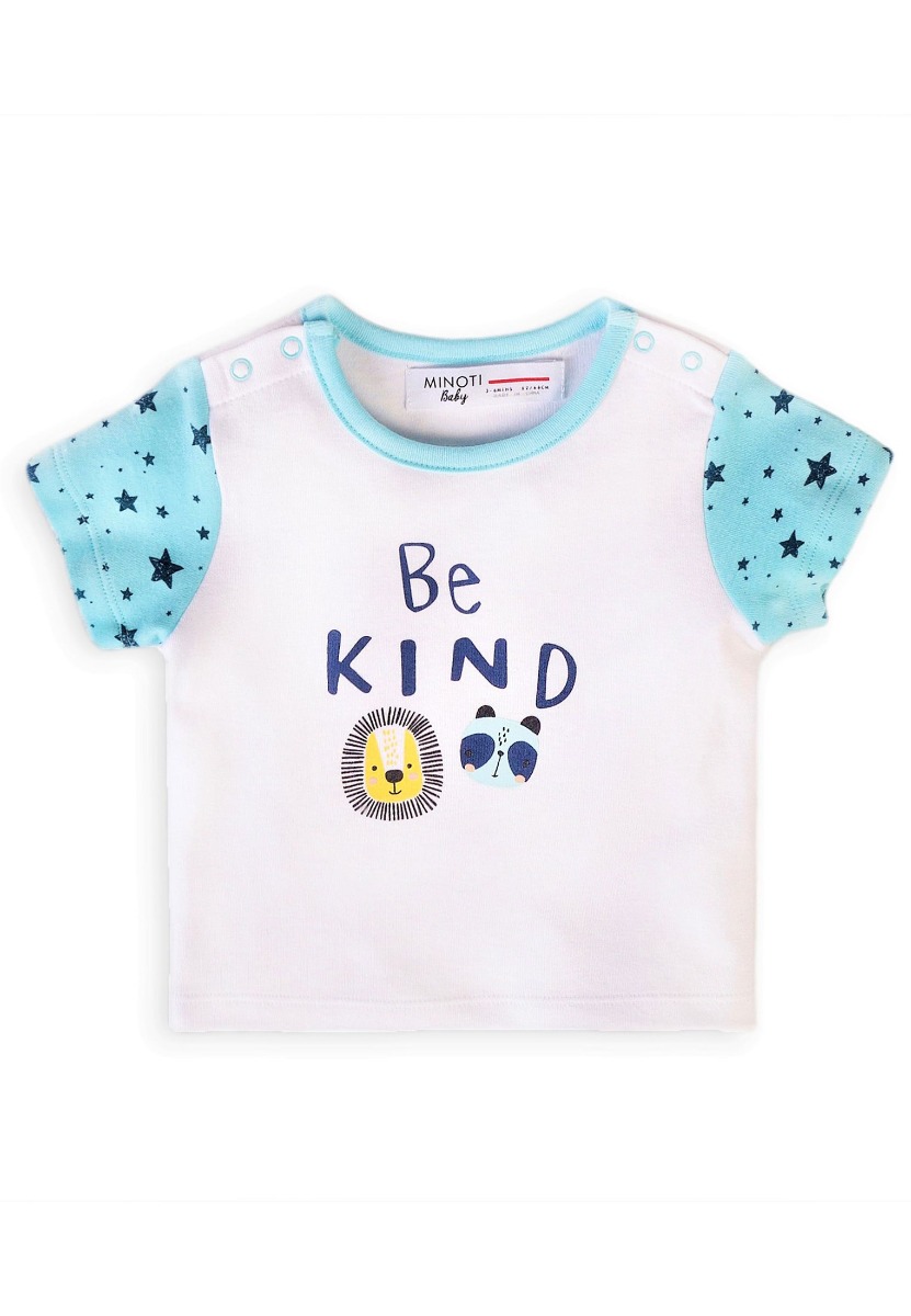 Tricou cu maneca scurta si imprimeu frontal Be Kind, Minoti Capsule
