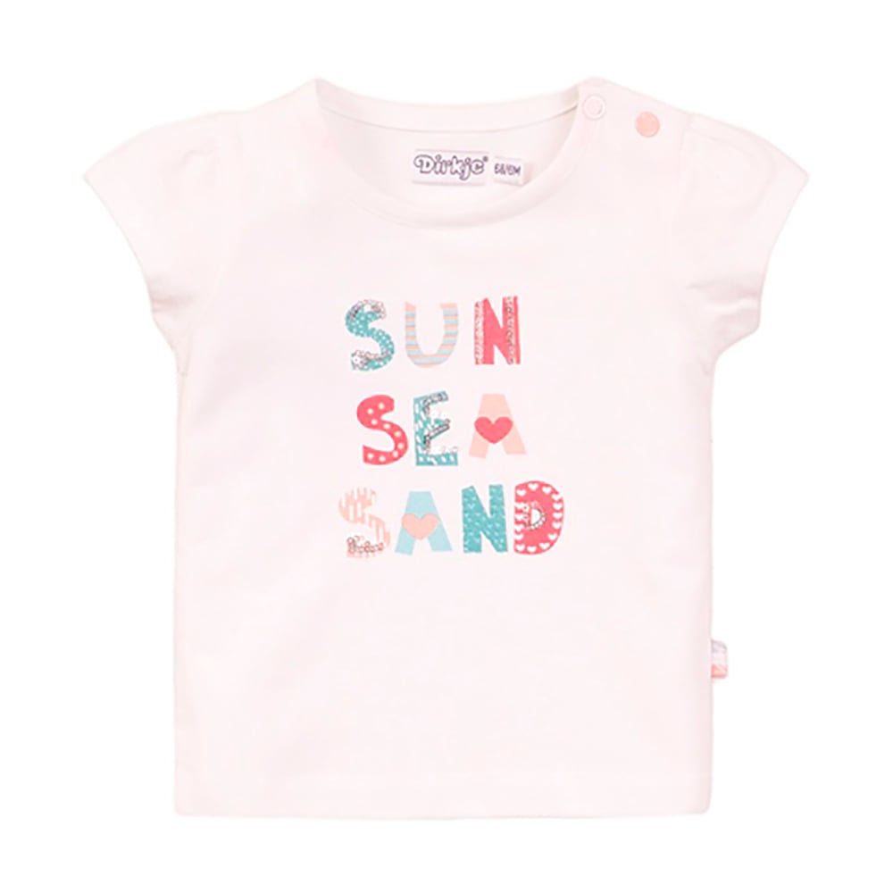 Tricou cu maneca scurta si imprimeu Dirkje Sun Sea Sand