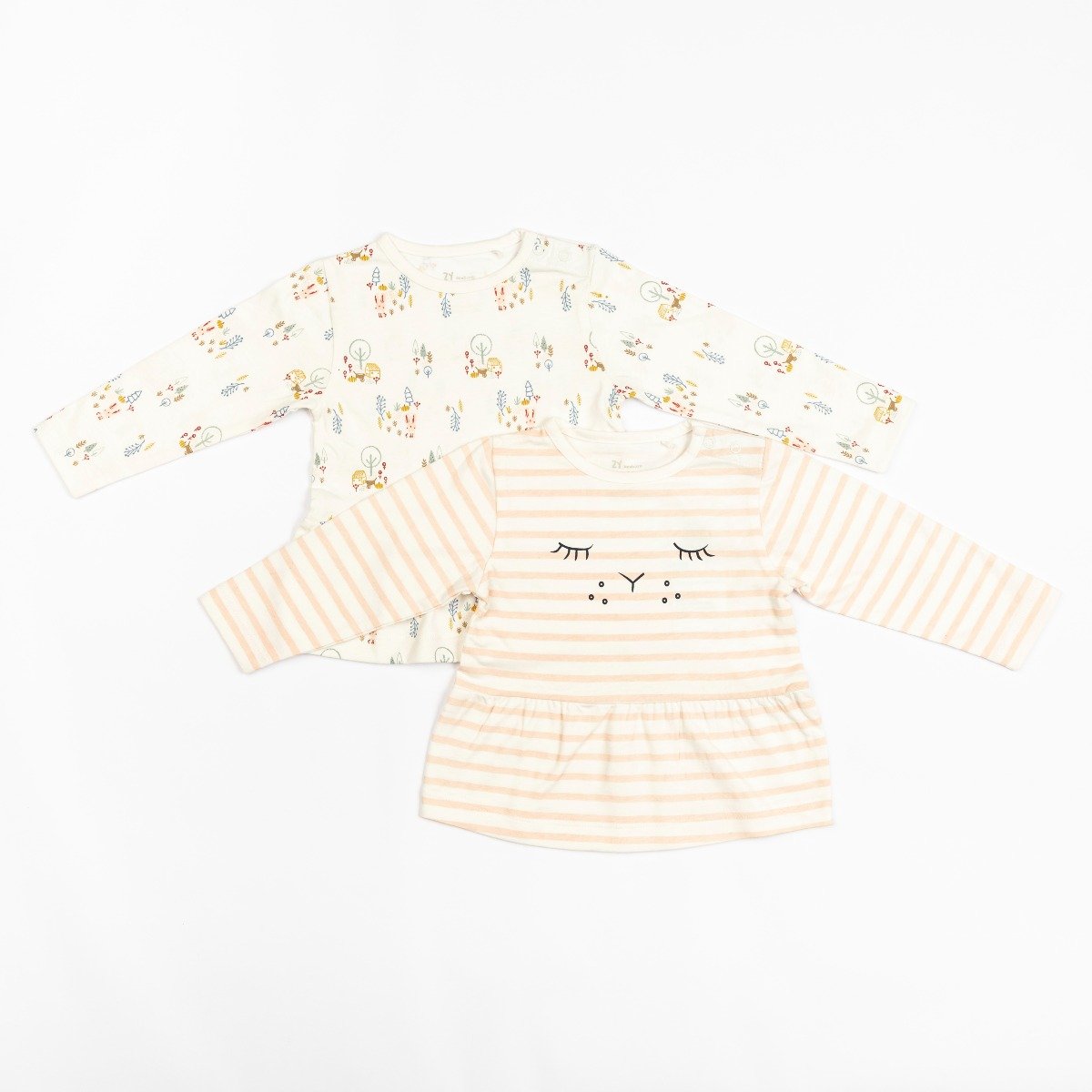Set 2 tricouri cu maneci lungi, Zippy, Zy Newborn