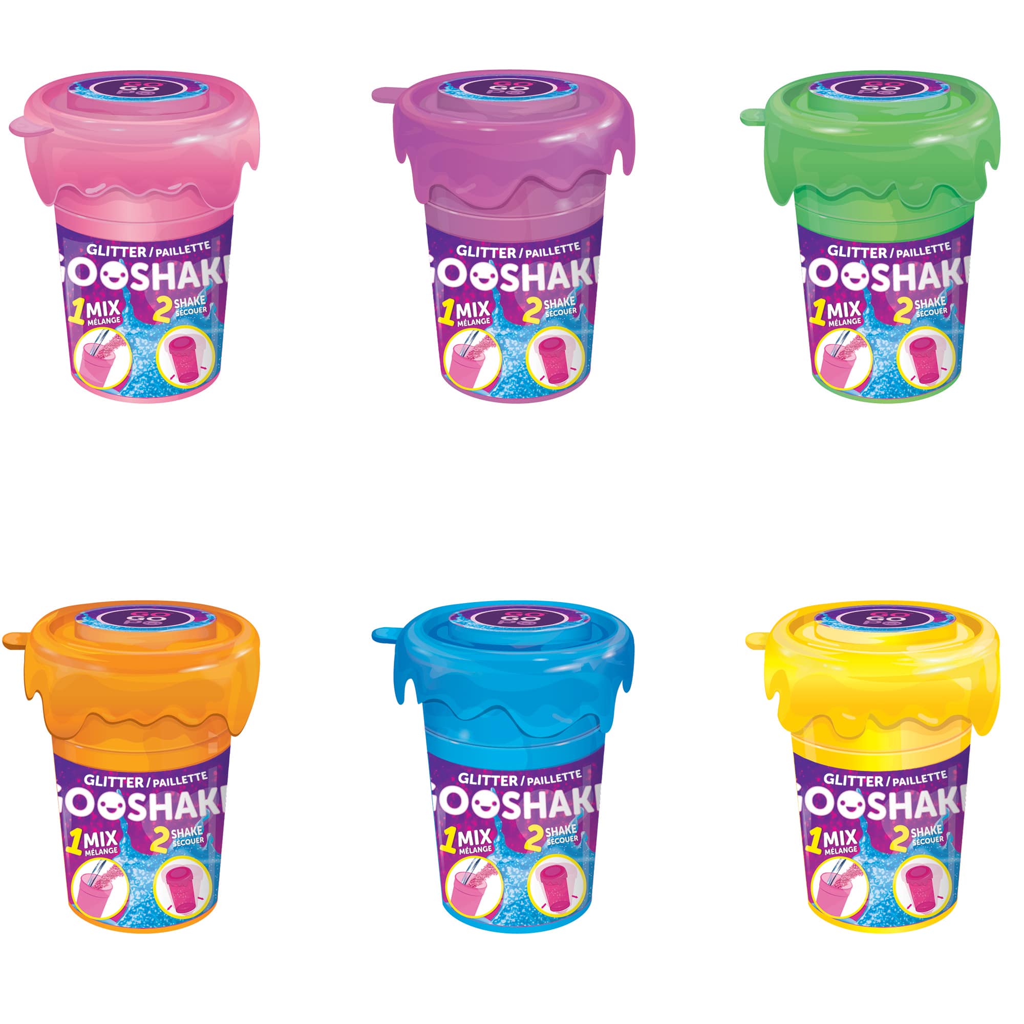 Slime glitter - Gooshakes - mai multe modele | Keycraft