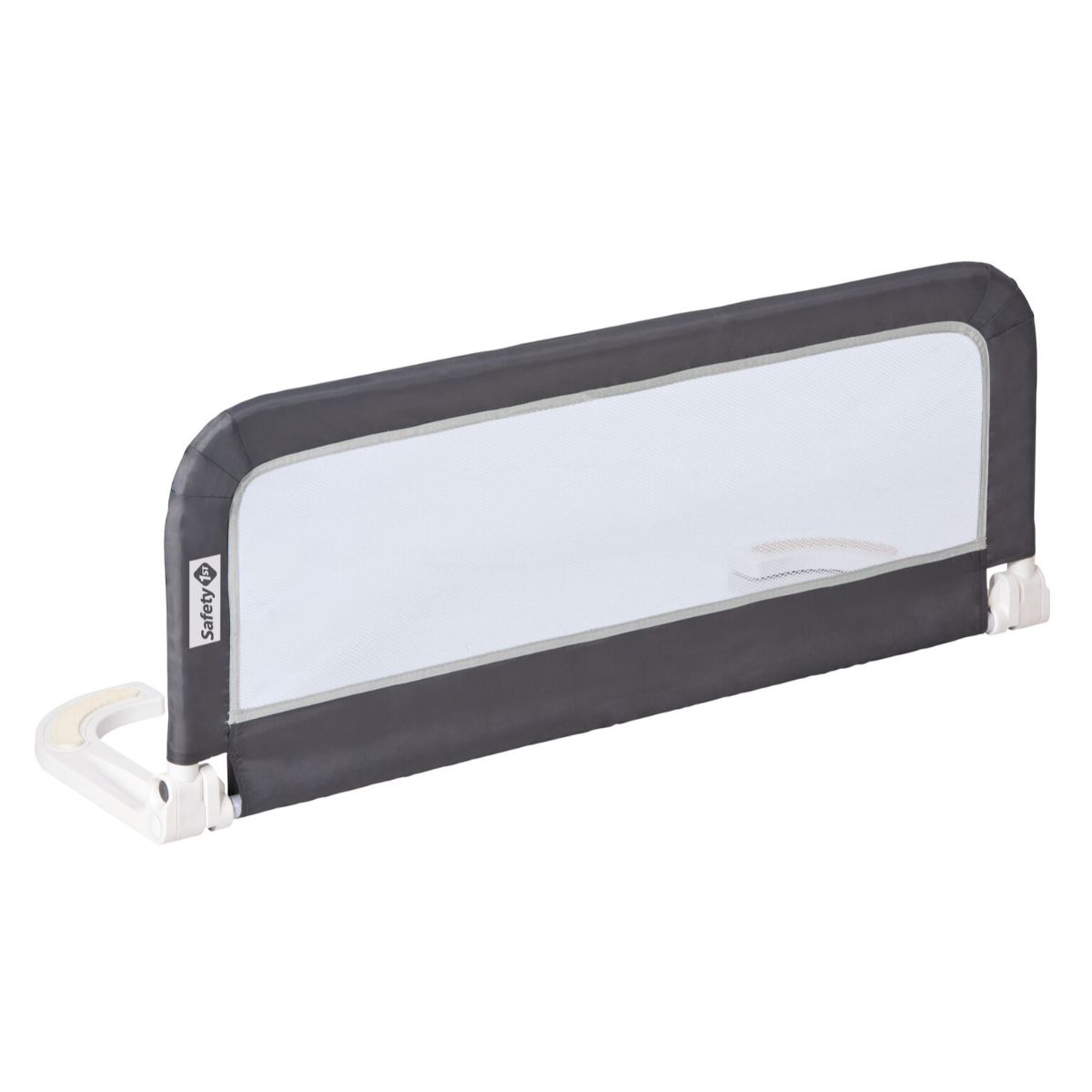 Bara de protectie portabila pentru pat Safety 1St, 101 cm, Grey