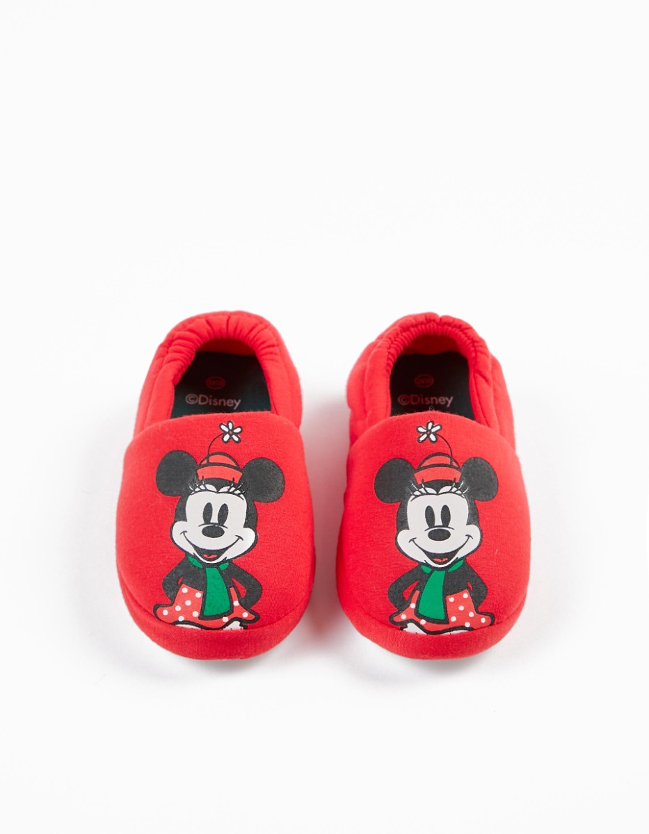 Papuci din bumbac, Zippy, Disney Minnie Mouse. Rosu