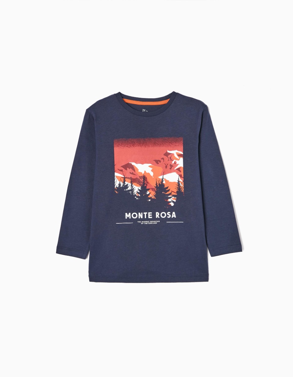 Tricou cu maneca lunga, Zippy, Monte Rosa, Bleumarin