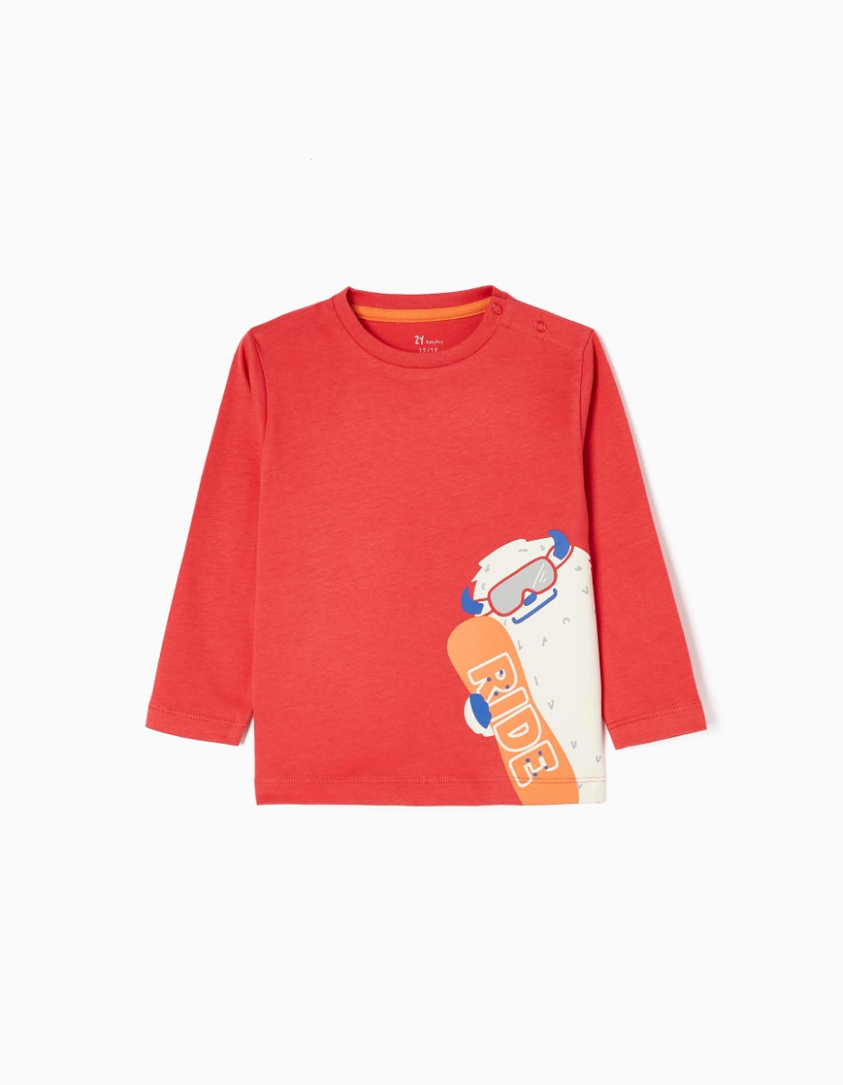 Tricou cu maneca lunga Zippy, Ride, Rosu