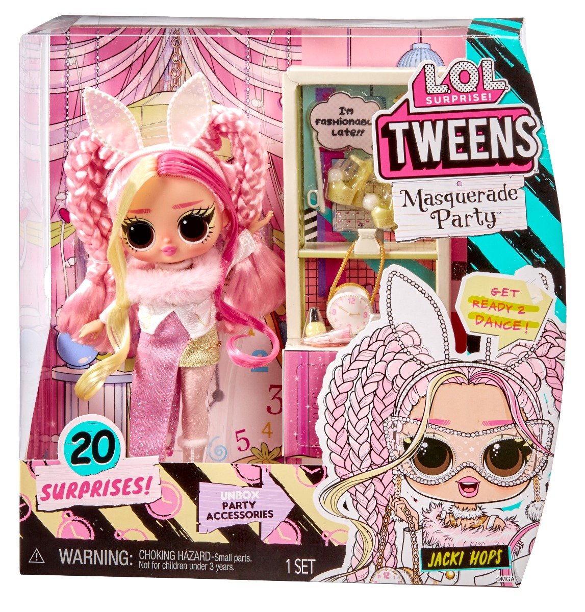 Papusa LOL Surprise Tweens, Masquerade, Jacki Hops, 584100EUC