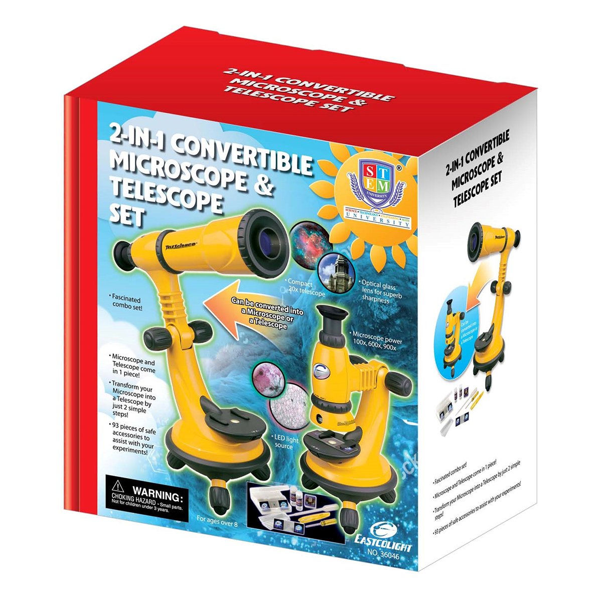 Set 2 in 1, Microscop si Telescop, Eastcolight