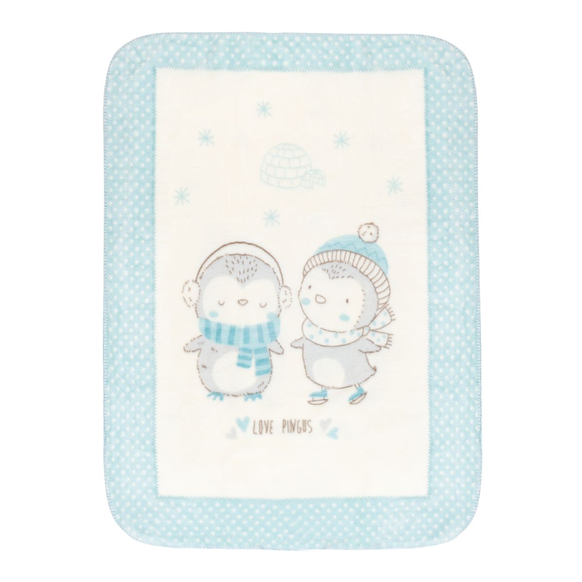 Paturica moale, Kikka Boo, Super Soft, Funny Friends Blue 80 x 110 cm
