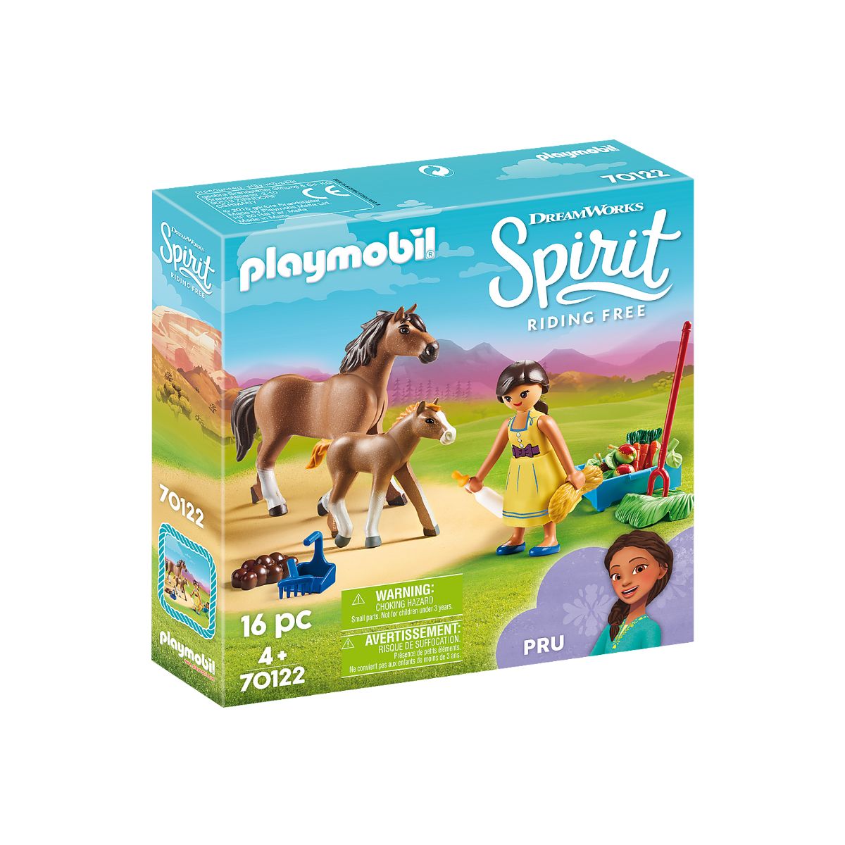 Set Playmobil Spirit II - Pru cu calut si manz