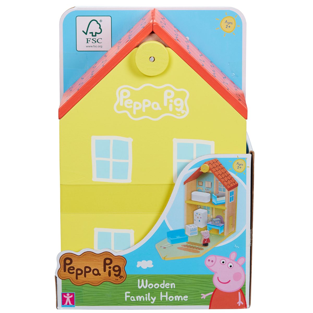 Set casa din lemn cu accesorii si figurina, Peppa Pig