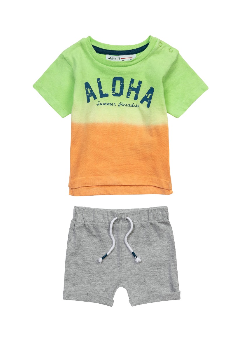 Set tricou si pantaloni scurti, Minoti, Aloha