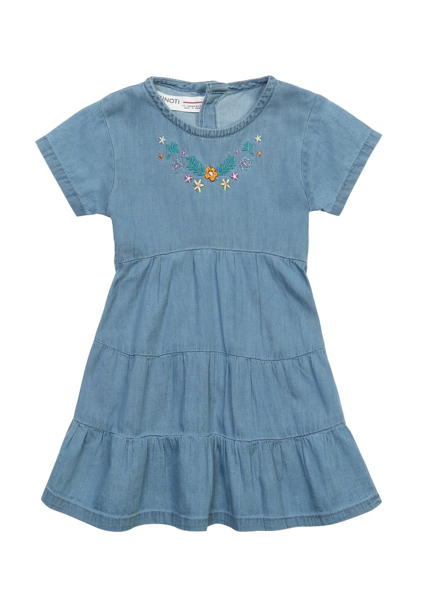 Rochie cu maneca scurta, Minoti, Wild at heart, albastru