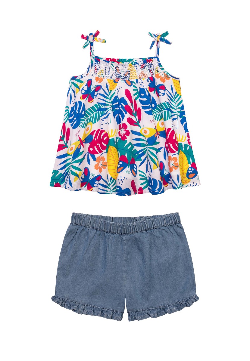 Set top cu bretele si pantaloni, Minoti