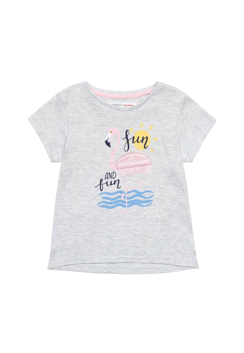 Tricou cu maneca scurta, Minoti, Sun, Gri