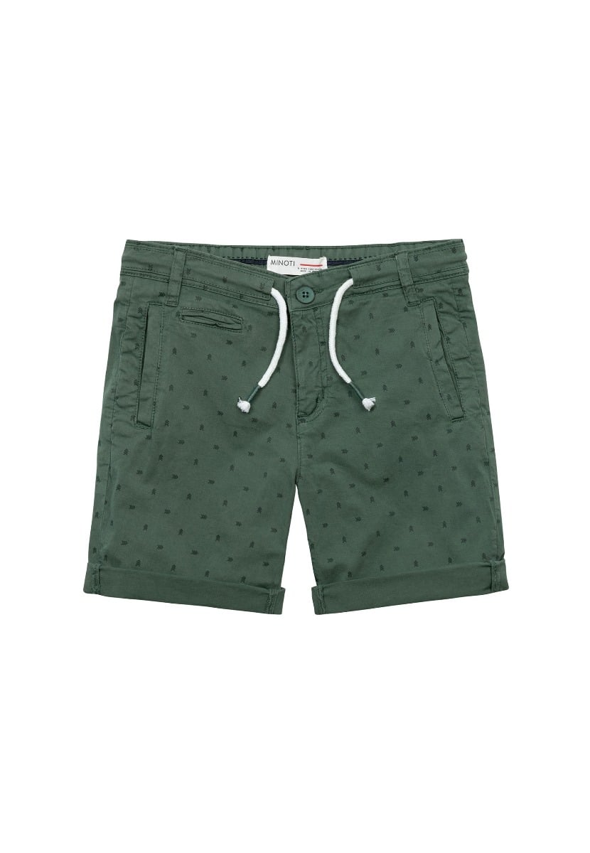 Pantaloni scurti cu talie elastica, Minoti, Verde