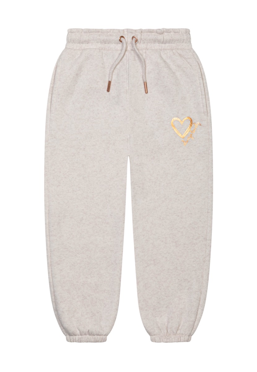 Pantaloni cu talie elastica, Minoti, Alb