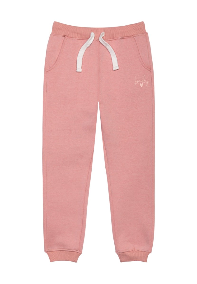 Pantaloni cu talie elastica, Minoti, Lovely, Roz