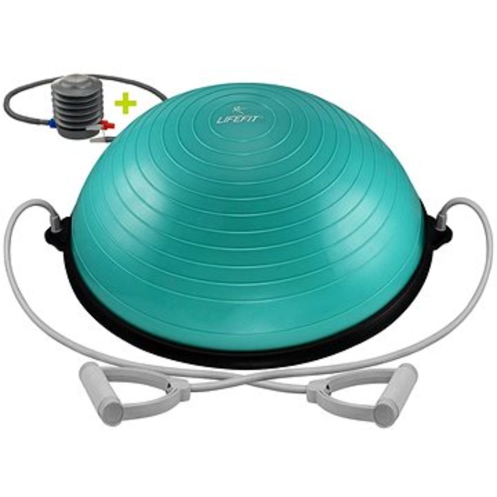 Minge echilibru Bosu Ball DHS, 58 cm, Turcoaz