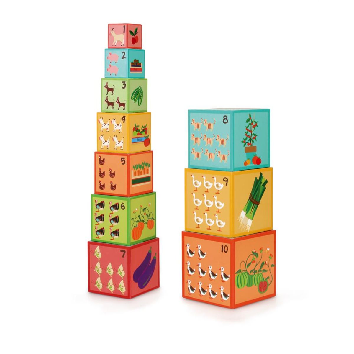 Turn de stivuire, Scratch, Piramida, 10 bucati