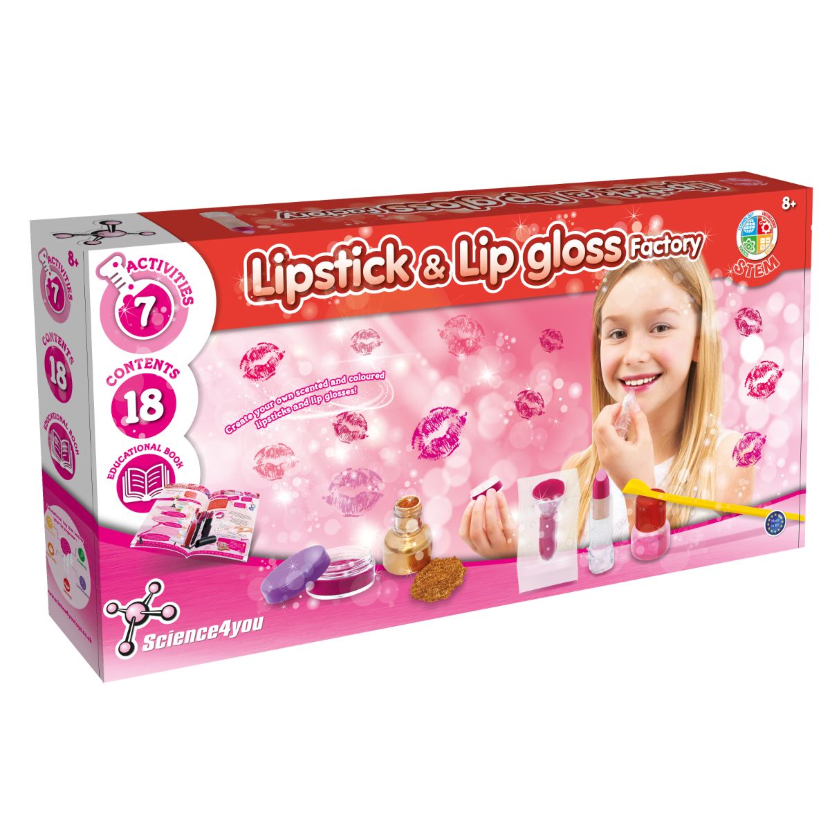 Set de experimete, Science4You, Fabrica de ruj si luciu de buze