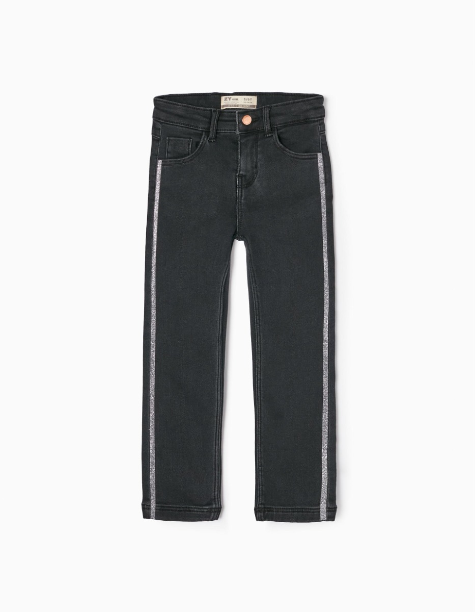 Pantaloni Skinny Fit, Zippy, Negru