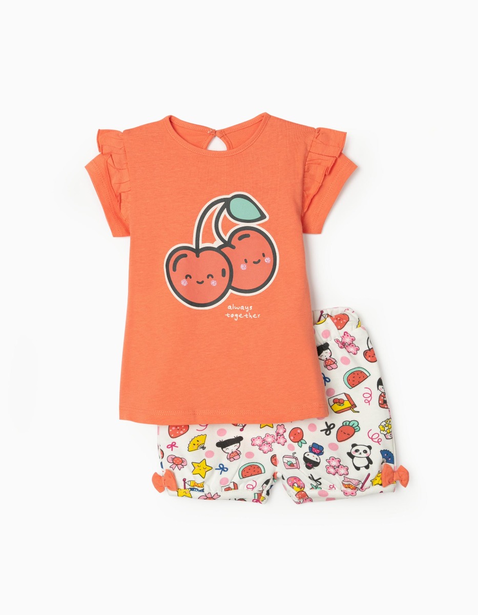 Set tricou cu maneca scurta si pantaloni scurti, Zippy