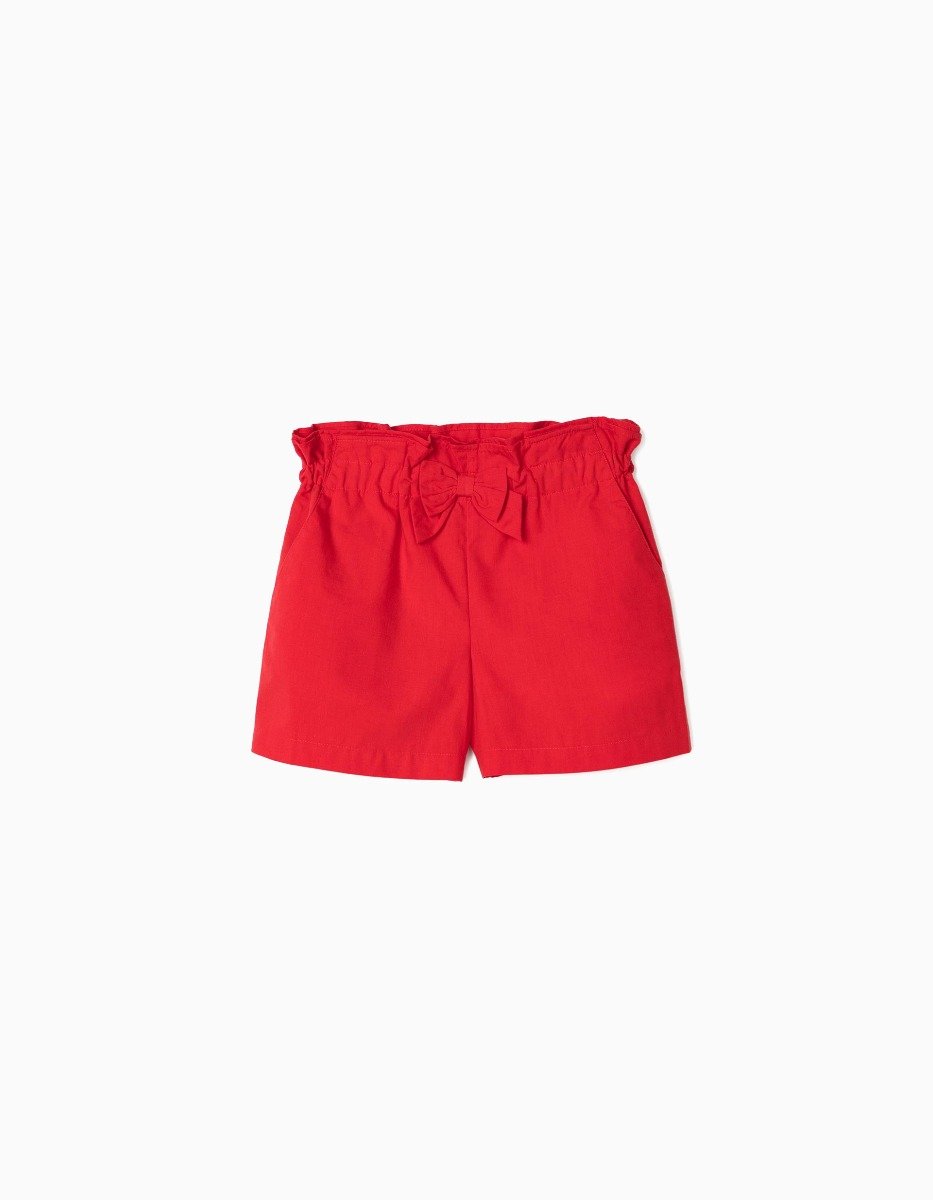 Pantaloni scurti cu buzunare si fundita in talie, Zippy