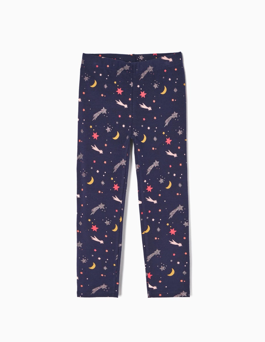 Colanti cu talie elastica, Zippy, Total Stars, Bleumarin