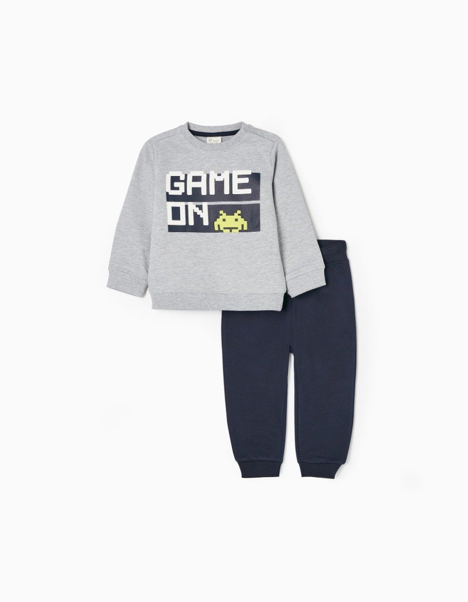 Set bluza cu maneca lunga si pantaloni, Zippy, Game On