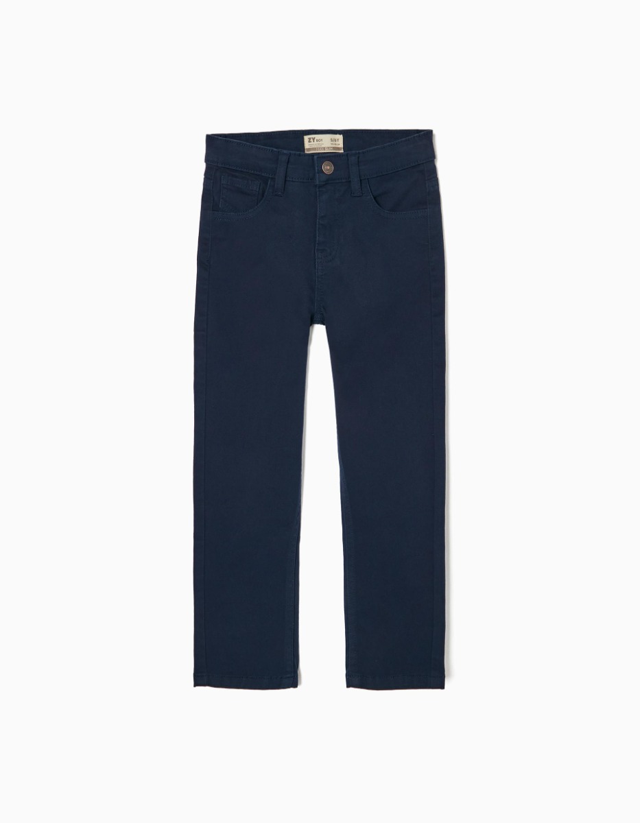 Pantaloni lungi slim fit, Zippy, Bleumarin