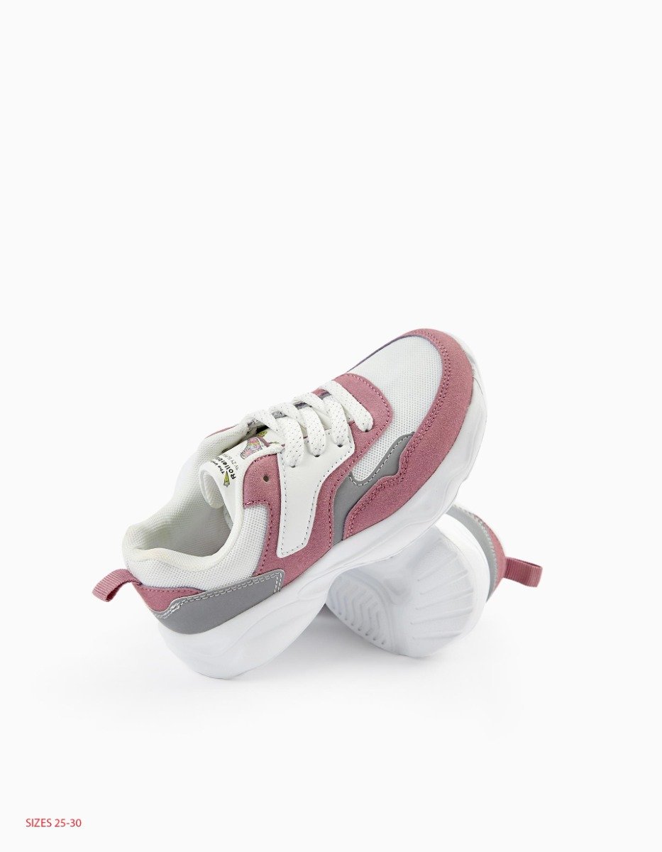Pantofi sport, Zippy, Alb, Roz