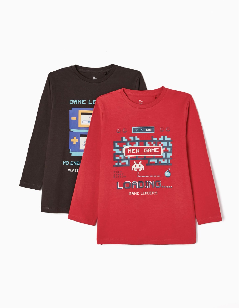 Set 2 tricouri cu maneca lunga, Zippy, Loading