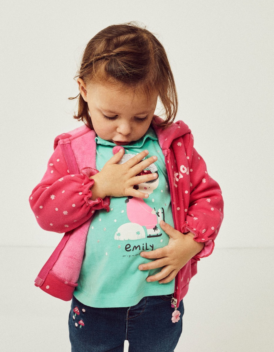 Bluza cu maneca lunga, Zippy, Emily, Verde