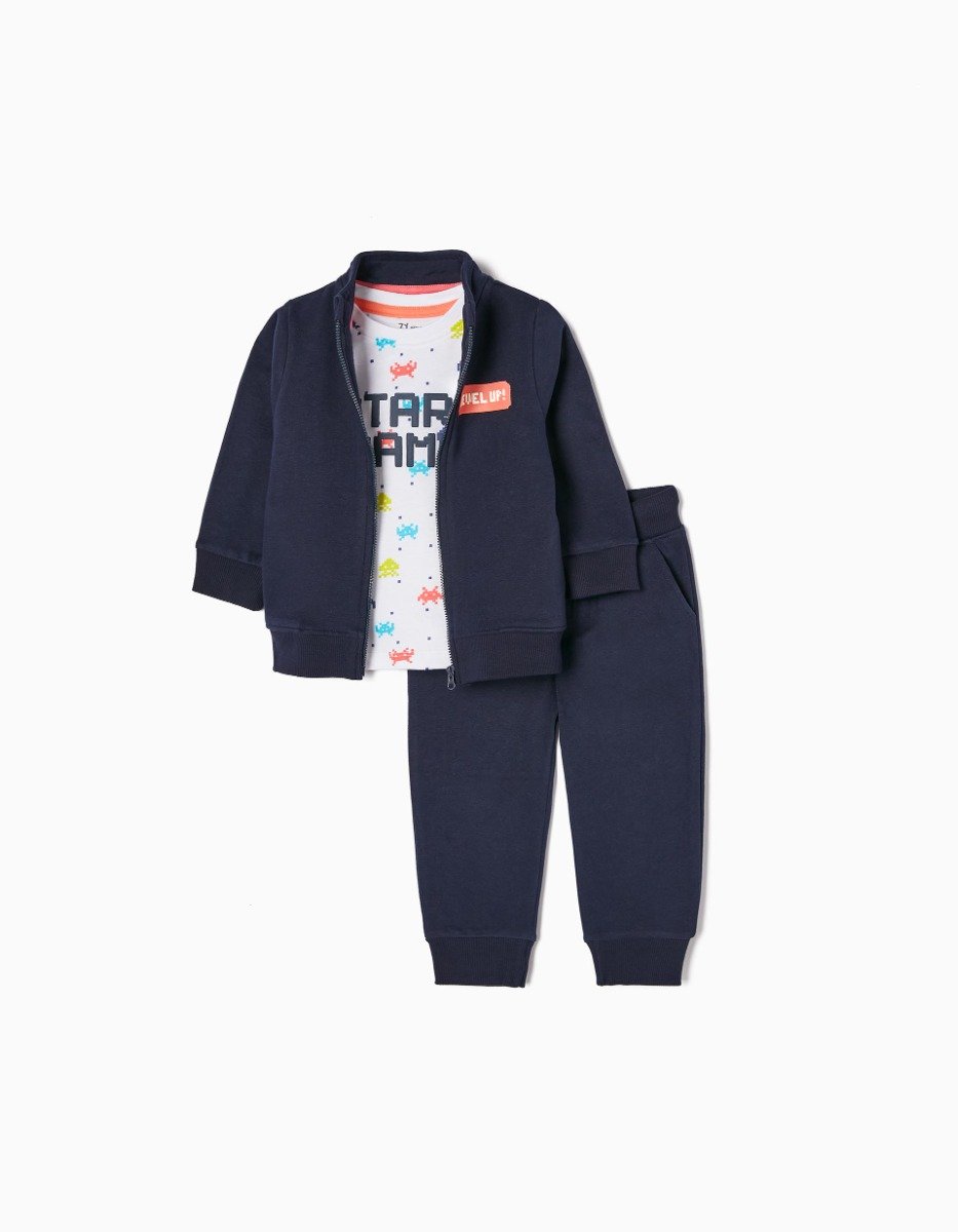 Set 2 bluze cu maneca lunga si pantaloni, Zippy, Start Game
