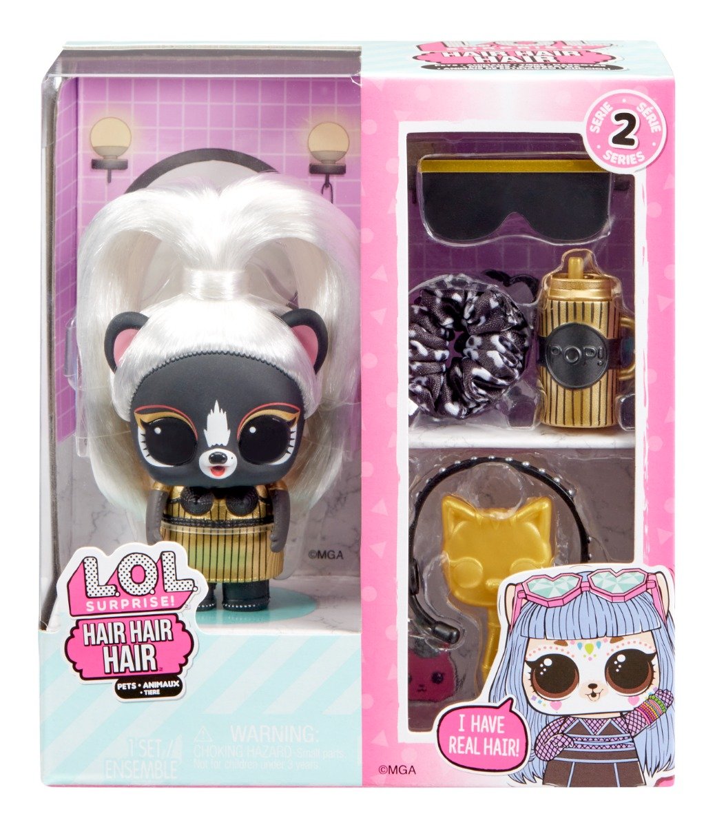 LOL Surprise Hair Hair Hair Pets, S2, Solo Skunk