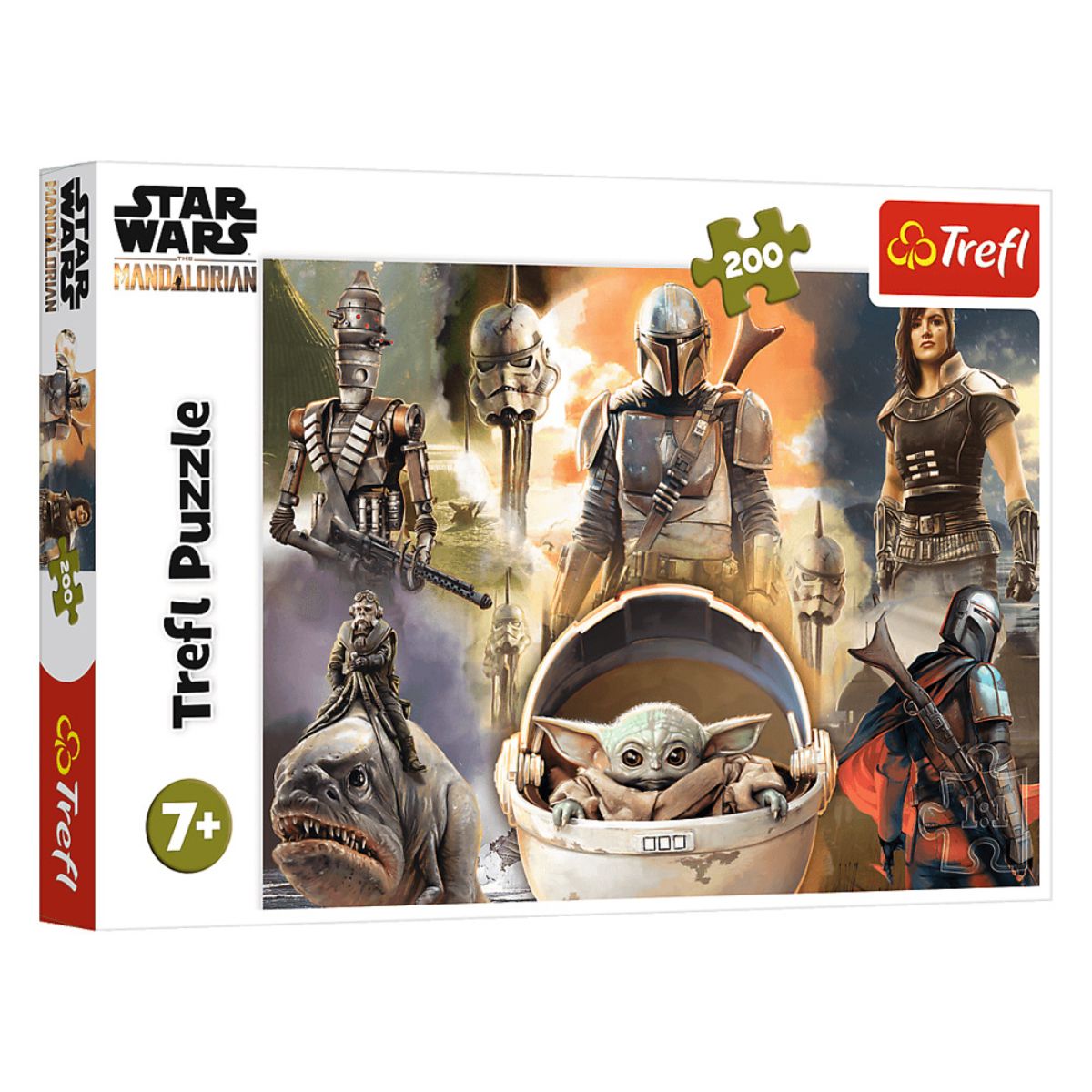 Puzzle Trefl 200 piese, Gata de lupta, Star Wars Mandalorian
