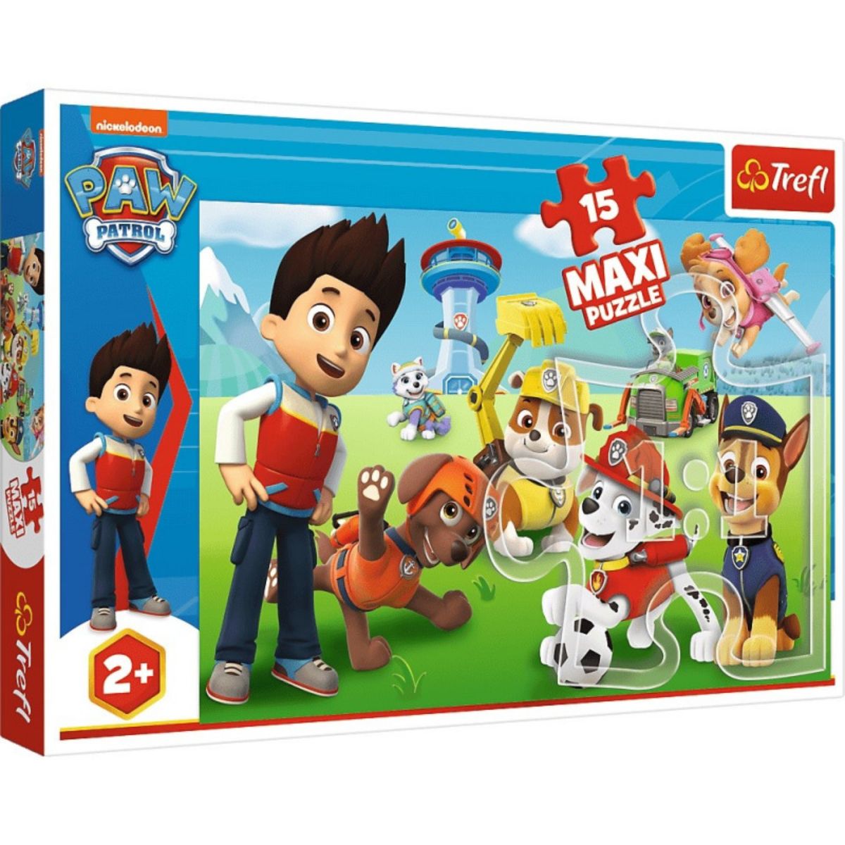 Puzzle Trefl Maxi 15 piese, Patrula amuzanta, Paw Patrol