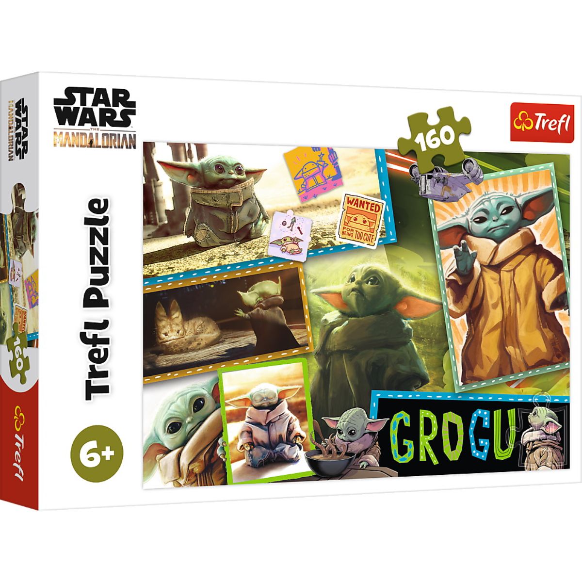 Puzzle Trefl 160 piese, Baby Yoda, Star Wars Mandalorian