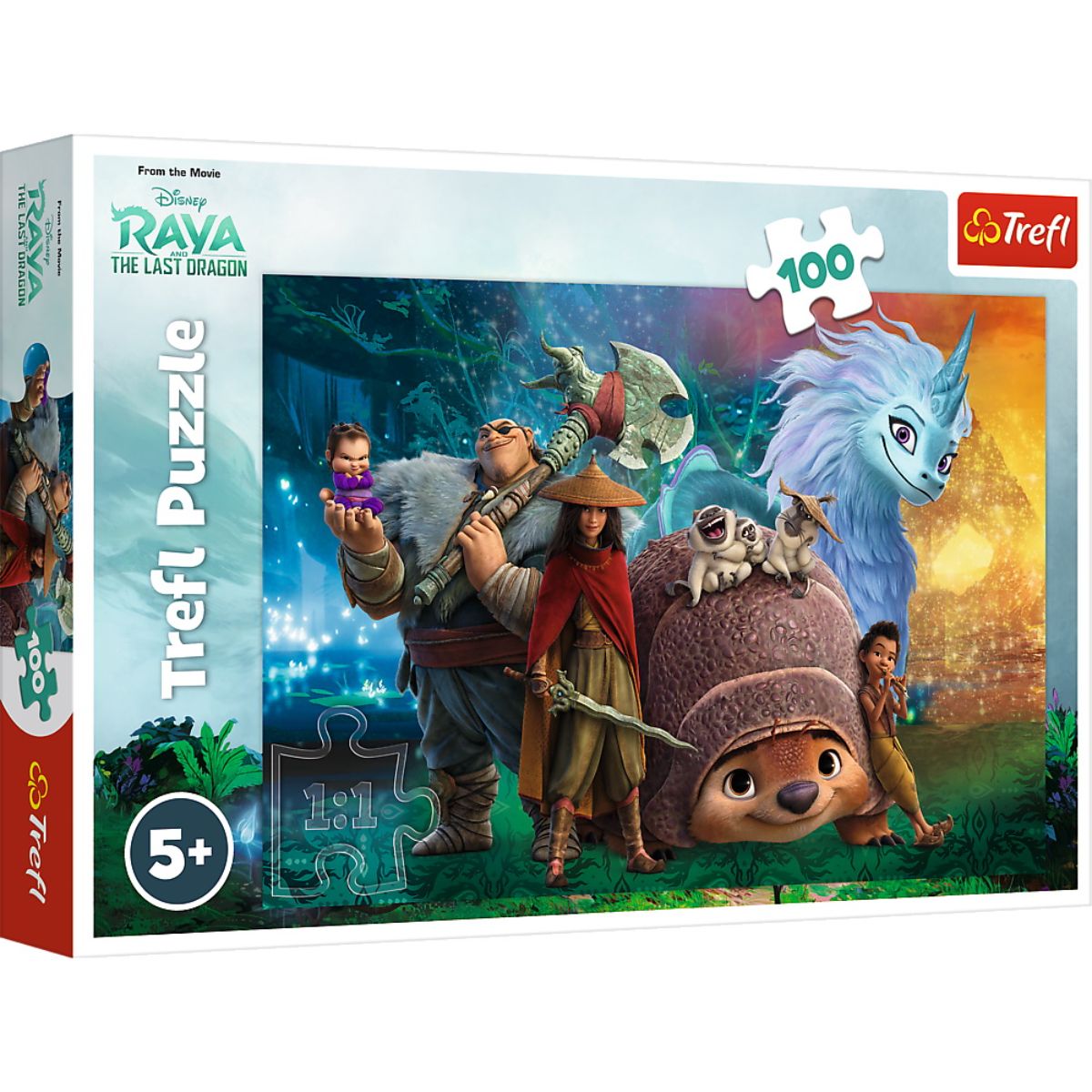 Puzzle Trefl 100 piese, Raya si ultimul dragon, Disney Raya
