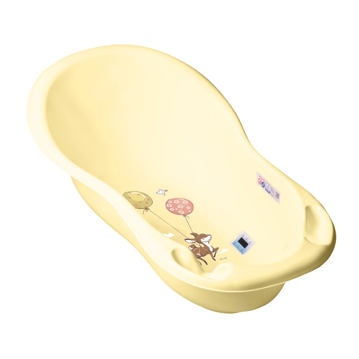 Cadita de plastic pentru bebelusi, Tega Baby Forest, 102 cm, Galben