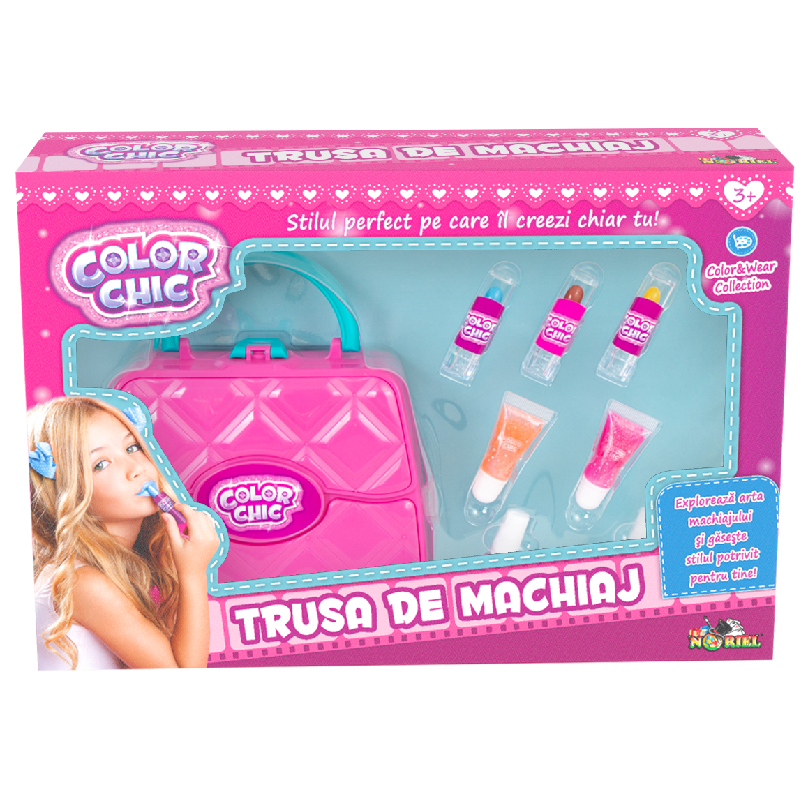 Set trusa de machiaj, Color Chic, 51 piese