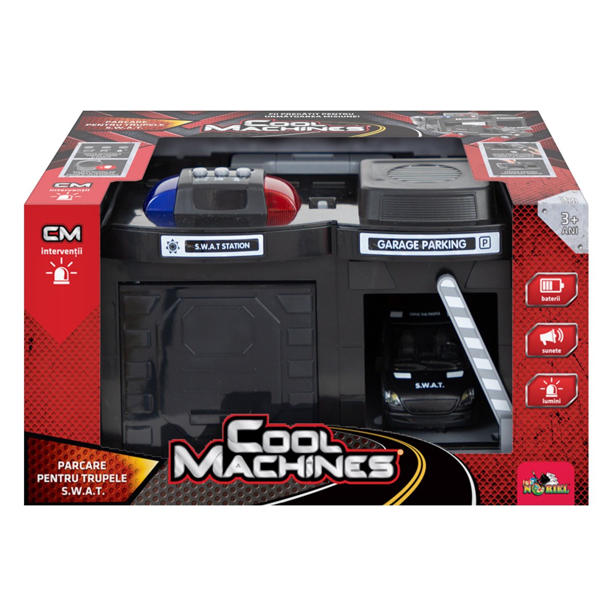 Set de joaca, Cool Machines, masina interventie SWAT cu parcare